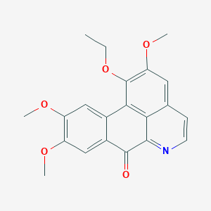 molecular formula C21H19NO5 B094802 1-Ethoxy-2,9,10-trimethoxy-7H-dibenzo[de,g]quinolin-7-one CAS No. 15358-02-8
