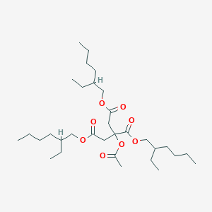 molecular formula C32H58O8 B094807 1,2,3-Propanetricarboxylic acid, 2-(acetyloxy)-, tris(2-ethylhexyl) ester CAS No. 144-15-0
