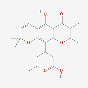 molecular formula C22H28O6 B094809 Isoapetalic acid 