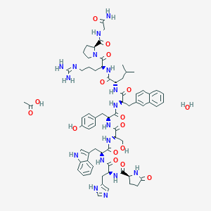 molecular formula C68H89N17O16 B009483 NAFARELIN ACETATE CAS No. 86220-42-0