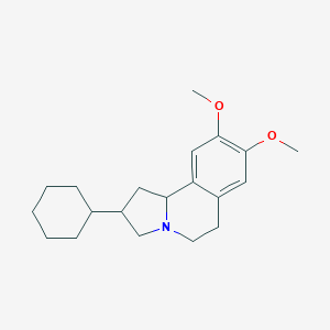 molecular formula C20H29NO2 B094851 2-Cyclohexyl-8,9-dimethoxy-1,2,3,5,6,10b-hexahydropyrrolo[2,1-a]isoquinoline CAS No. 17606-22-3