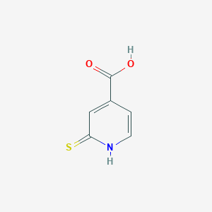 molecular formula C6H5NO2S B094865 2-巯基吡啶-4-羧酸 CAS No. 18616-05-2