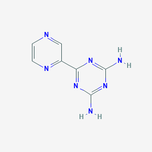 molecular formula C7H7N7 B094869 6-pyrazin-2-yl-1,3,5-triazine-2,4-diamine CAS No. 18106-97-3