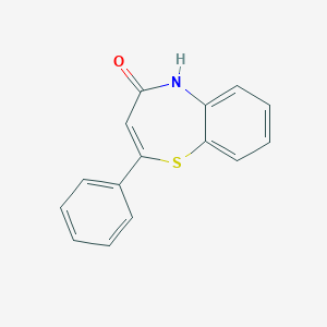 molecular formula C15H11NOS B094871 2-Phenyl-1,5-benzothiazepin-4(5H)-one CAS No. 5667-03-8