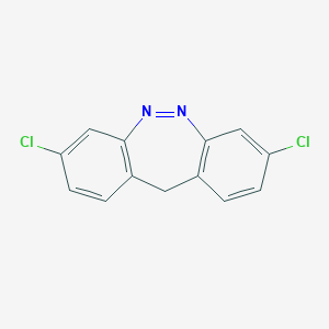 molecular formula C13H8Cl2N2 B094874 3,8-Dichloro-11H-dibenzo[c,f][1,2]diazepine CAS No. 1084-98-6