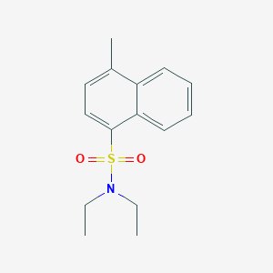molecular formula C15H19NO2S B094876 1-Naphthalenesulfonamide, N,N-diethyl-4-methyl- CAS No. 215610-69-8
