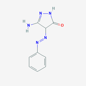 molecular formula C9H9N5O B094900 5-Amino-2,4-dihydro-4-(phenylazo)-3H-pyrazol-3-one CAS No. 19197-14-9