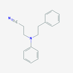molecular formula C17H18N2 B094901 3-(Phenyl(2-phenylethyl)amino)propiononitrile CAS No. 17601-74-0