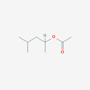 molecular formula C8H16O2<br>CH3COOCH(CH3)CH2CH(CH3)2<br>C8H16O2 B094903 1,3-Dimethylbutyl acetate CAS No. 108-84-9