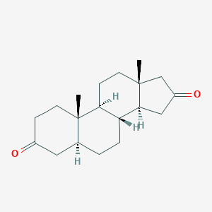 molecular formula C19H28O2 B094907 Androstane-3,16-dione, (5alpha)- CAS No. 1035-71-8