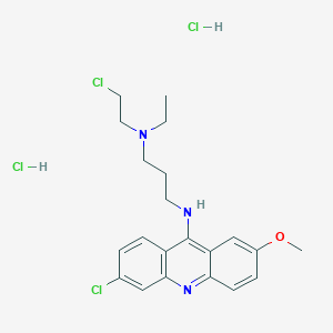 molecular formula C21H27Cl4N3O B094915 吖啶芥 CAS No. 146-59-8