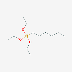 molecular formula C12H28O3Si B094916 己基三乙氧基硅烷 CAS No. 18166-37-5