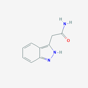 molecular formula C9H9N3O B009492 2-(1h-Indazol-3-yl)acetamide CAS No. 103755-46-0