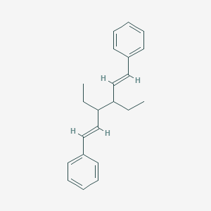 molecular formula C22H26 B094926 1,5-Hexadiene, 3,4-diethyl-1,6-diphenyl-, (E,E)- CAS No. 19474-73-8