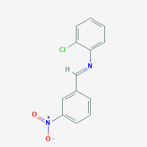 molecular formula C13H9ClN2O2 B094942 N-(2-chlorophenyl)-1-(3-nitrophenyl)methanimine CAS No. 17099-17-1