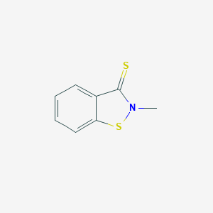 molecular formula C8H7NS2 B094946 2-Methyl-1,2-benzothiazole-3(2h)-thione CAS No. 15871-24-6