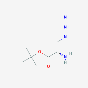 Alanine, 3-azido-, tert-butyl ester, DL-