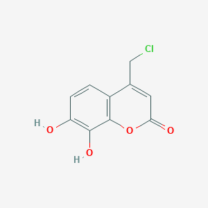 molecular formula C10H7ClO4 B094963 4-(chloromethyl)-7,8-dihydroxy-2H-chromen-2-one CAS No. 19040-71-2