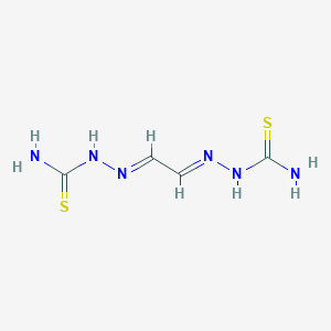 molecular formula C4H8N6S2 B094966 ({2-[(Carbamothioylamino)imino]ethylidene}amino)thiourea CAS No. 1072-12-4