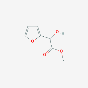 molecular formula C7H8O4 B094967 Methyl alpha-hydroxyfuran-2-acetate CAS No. 19377-70-9