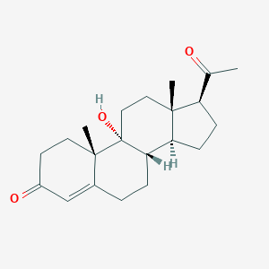 molecular formula C21H30O3 B094977 9-Hydroxypregn-4-ene-3,20-dione CAS No. 15981-54-1