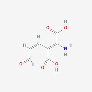 molecular formula C7H7NO5 B094978 2-Amino-3-(3-oxoprop-1-en-1-yl)but-2-enedioic acid CAS No. 16597-58-3