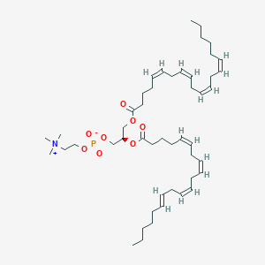 [(2R)-2-[(5Z,8Z,11Z,14E)-icosa-5,8,11,14-tetraenoyl]oxy-3-[(5Z,8Z,11Z,14Z)-icosa-5,8,11,14-tetraenoyl]oxypropyl] 2-(trimethylazaniumyl)ethyl phosphate