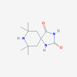 molecular formula C11H19N3O2 B094984 7,7,9,9-Tetramethyl-1,3,8-triazaspiro[4.5]decane-2,4-dione CAS No. 15871-54-2