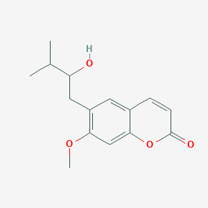 molecular formula C15H18O4 B094986 6-(2-Hydroxy-3-methylbutyl)-7-methoxycoumarin CAS No. 16850-96-7