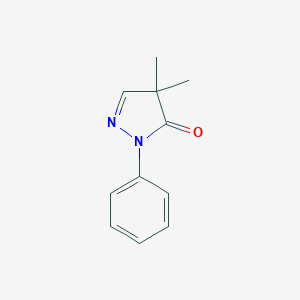 molecular formula C11H12N2O B094995 4,4-Dimethyl-2-phenylpyrazol-3-one CAS No. 17694-06-3