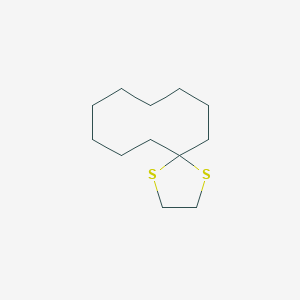 molecular formula C12H22S2 B095001 1,4-Dithiaspiro[4.9]tetradecane CAS No. 184-39-4
