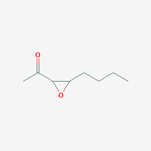 molecular formula C8H14O2 B095008 Ethanone, 1-(3-butyloxiranyl)- CAS No. 17257-80-6