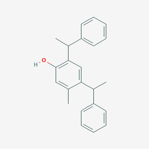 molecular formula C23H24O B009502 4,6-Bis(alpha-methylbenzyl)-M-cresol CAS No. 108959-42-8
