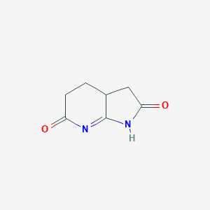 molecular formula C7H8N2O2 B095024 3,3a,4,5-Tetrahydro-1H-pyrrolo[2,3-b]pyridine-2,6-dione CAS No. 17384-56-4