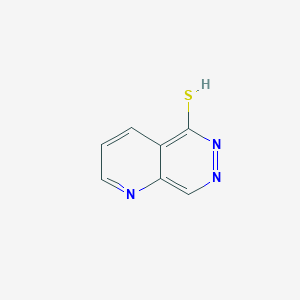 molecular formula C7H5N3S B095032 Pyrido[2,3-d]pyridazine-5(6H)-thione CAS No. 15370-85-1
