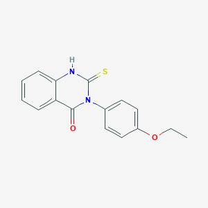 molecular formula C16H14N2O2S B095043 3-(4-ethoxyphenyl)-2-thioxo-2,3-dihydro-4(1H)-quinazolinone CAS No. 1035-51-4