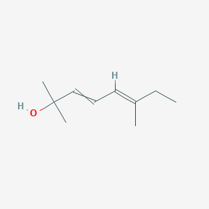 molecular formula C10H18O B095044 3,5-Octadien-2-ol, 2,6-dimethyl-, (5E)- CAS No. 18675-17-7