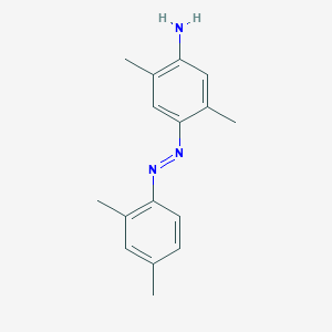 molecular formula C16H19N3 B095046 Benzenamine, 4-[(2,4-dimethylphenyl)azo]-2,5-dimethyl- CAS No. 136-21-0