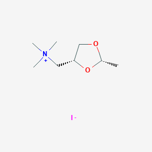 molecular formula C8H18INO2 B095056 (+)-cis-Dioxolane iodide CAS No. 16709-43-6