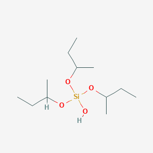 molecular formula C12H28O4Si B095059 Silicic acid (H4SiO4), tris(1-methylpropyl) ester CAS No. 18166-44-4