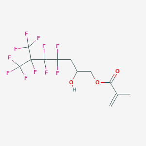 molecular formula C12H11F11O3 B095091 4,4,5,5,6,7,7,7-八氟-2-羟基-6-(三氟甲基)庚基 2-甲基丙-2-烯酸酯 CAS No. 16083-79-7