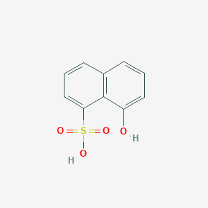 molecular formula C10H8O4S B095096 1-Naphthalenesulfonic acid, 8-hydroxy- CAS No. 117-22-6