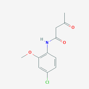 molecular formula C11H12ClNO3 B095099 N-(4-chloro-2-methoxyphenyl)-3-oxobutanamide CAS No. 16539-51-8