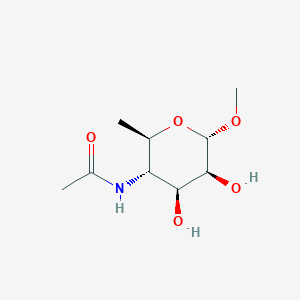 molecular formula C9H17NO5 B095101 N-[(2R,3S,4S,5S,6S)-4,5-Dihydroxy-6-methoxy-2-methyloxan-3-yl]acetamide CAS No. 15856-45-8