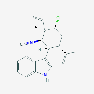 molecular formula C21H23ClN2 B009511 Hapalindole E CAS No. 101968-73-4