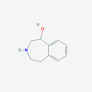 molecular formula C10H13NO B095112 2,3,4,5-tetrahydro-1H-3-benzazepin-5-ol CAS No. 19301-11-2