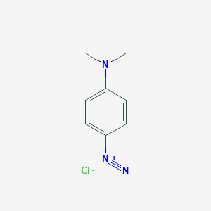 molecular formula C8H10ClN3 B095114 4-(N,N-Dimethylamino)benzenediazonium chloride CAS No. 100-04-9