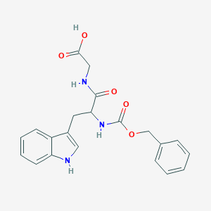 molecular formula C21H21N3O5 B095121 2-(2-{[(benzyloxy)carbonyl]amino}-3-(1H-indol-3-yl)propanamido)acetic acid CAS No. 17388-70-4