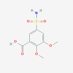 molecular formula C9H11NO6S B095123 2,3-Dimethoxy-5-sulfamoylbenzoic Acid CAS No. 66644-80-2