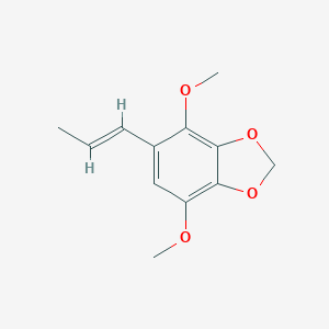molecular formula C12H14O4 B095125 4,7-Dimethoxy-5-(1-propenyl)-1,3-benzodioxol CAS No. 17672-88-7